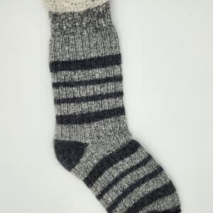 Chaussettes 120 rayé noir
